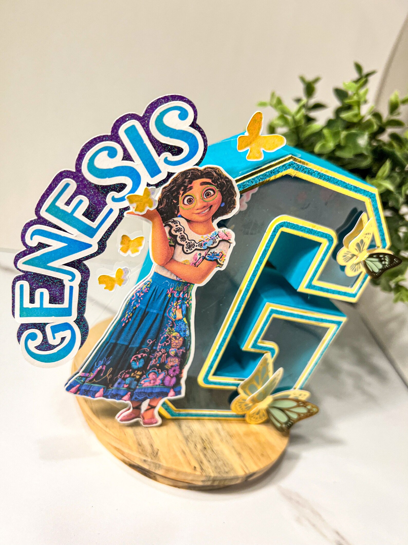 Encanto Birthday Mirabel 3D Name Letter or Number Custom Girls Table ...