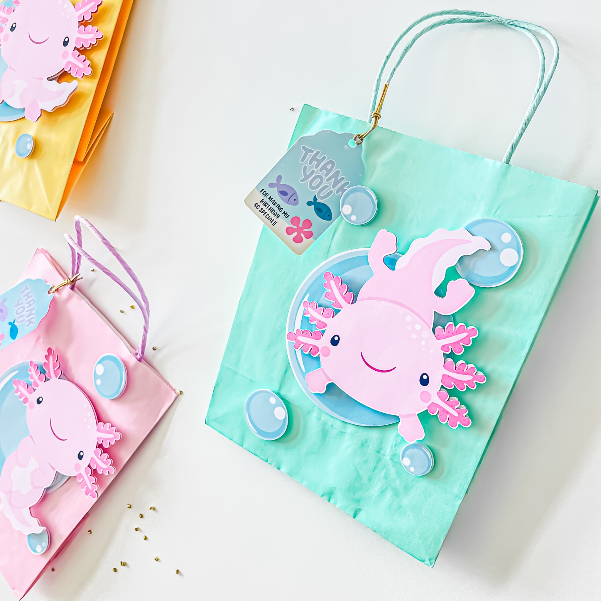 Edition Colibri Axolotl, 10 uitnodigingskaarten, feestuitnodiging, uitnodiging voor een kinderverjaardag, jongen en meisjes, verjaardagsuitnodigingen, A6