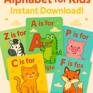 My First Alphabet Workbook A–Z | Printable ABC Tracing Book for Kids | Preschool & Kindergarten Learning | Educational PDF Download