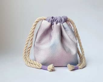 Drawstring Pouch/ Bag of Holding - Fields of Lavender