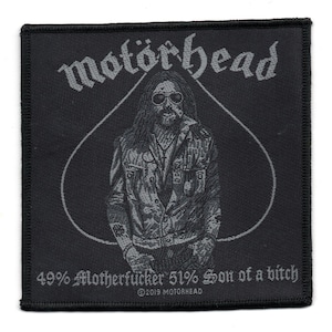 Parche de heavy metal Motorhead 49% Madre
