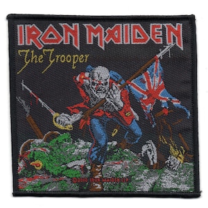 Iron Maiden Heavy Metal Iron Maiden Woven Patch The Trooper