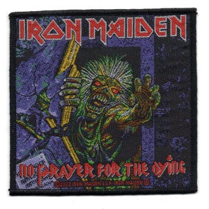 Iron Maiden Heavy Metal Iron Maiden Woven Patch No Prayer For the Dying