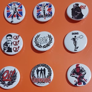 Skinhead Oi Abzeichen Set Skinhead