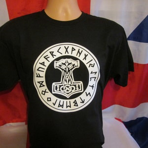 T Shirt Viking Thors Hammer Mjolnir