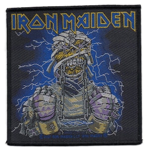 Iron Maiden Heavy Metal Iron Maiden Woven Patch Powerslave Eddie