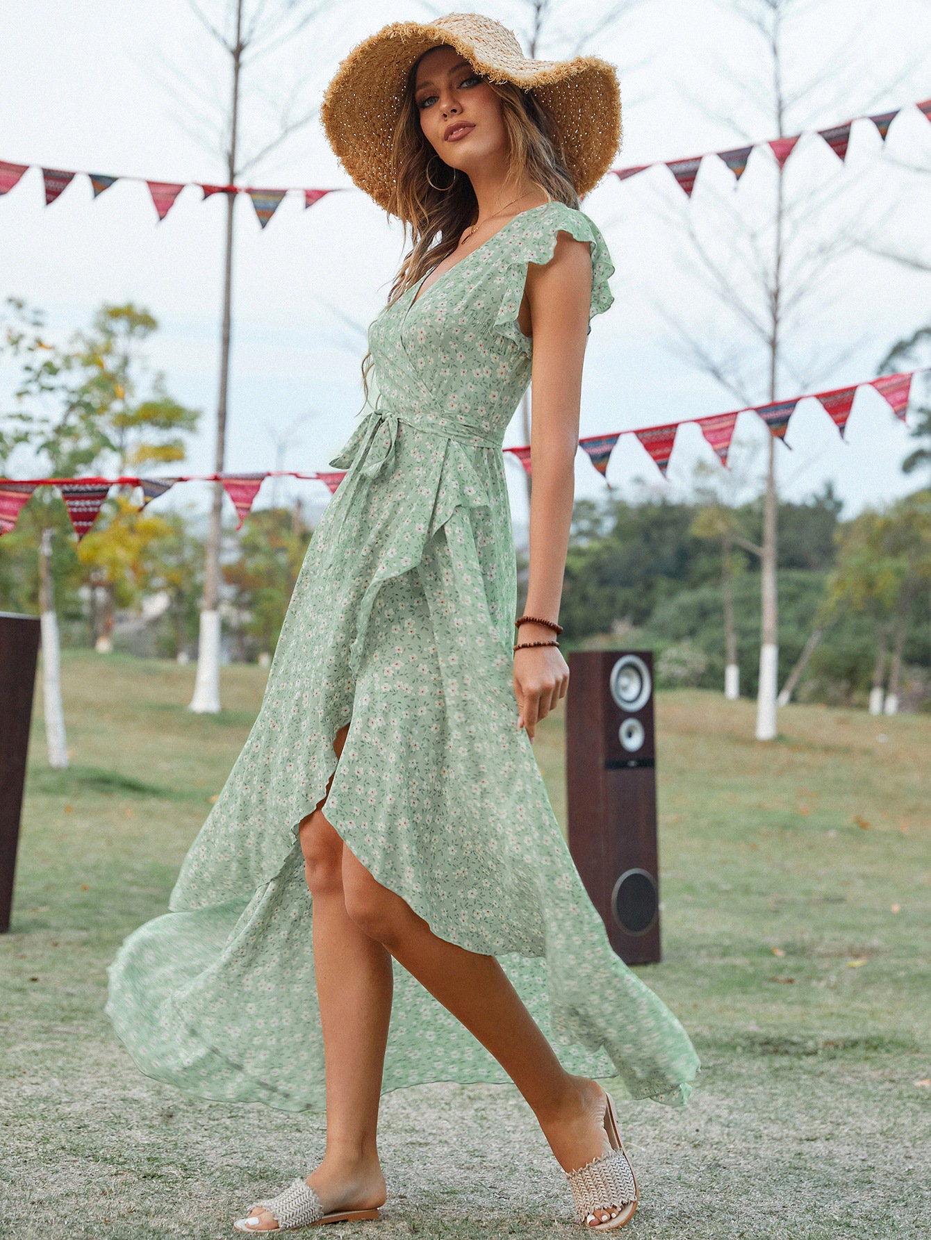 Short Sleeve Summer Women Maxi Dress Summer Floral Boho Sun Etsy UK
