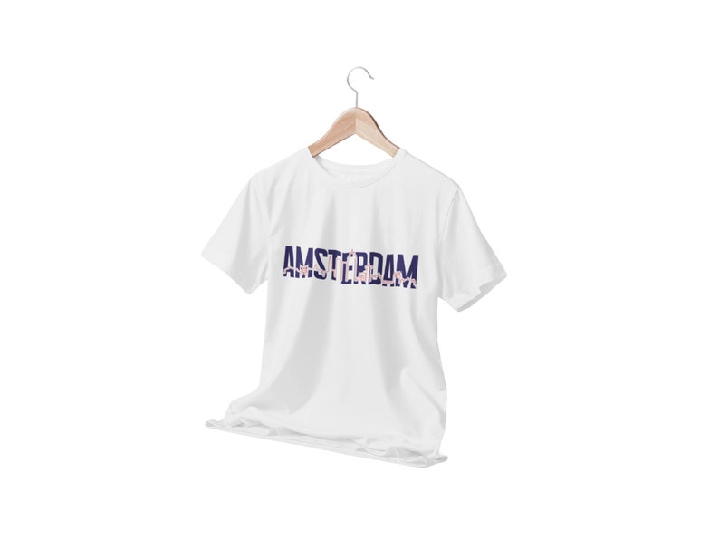 Women's Amsterdam Summer T-shirt in Soft Cotton in Various Colors, City ...