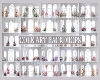 Set met drie bogen met achtergrondverlichting Digitale achtergronden, zwangerschapsachtergronden, digitale achtergronden