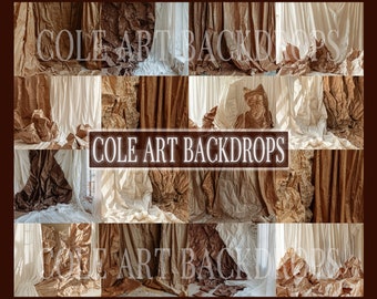 Brown Crumpled Paper set Digital Backdrops, Maternity Backdrops, Studio Backdrops, Digital Backgrounds