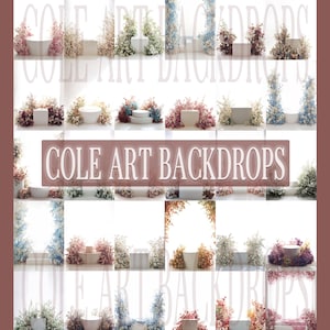 Floral Goddess Podium Set Digital Backdrops, Maternity Backdrops, Digital Backgrounds