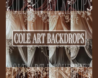 Serene Drapes set Digital Backdrops, Maternity Backdrops, Flower Backdrops, Digital Backgrounds