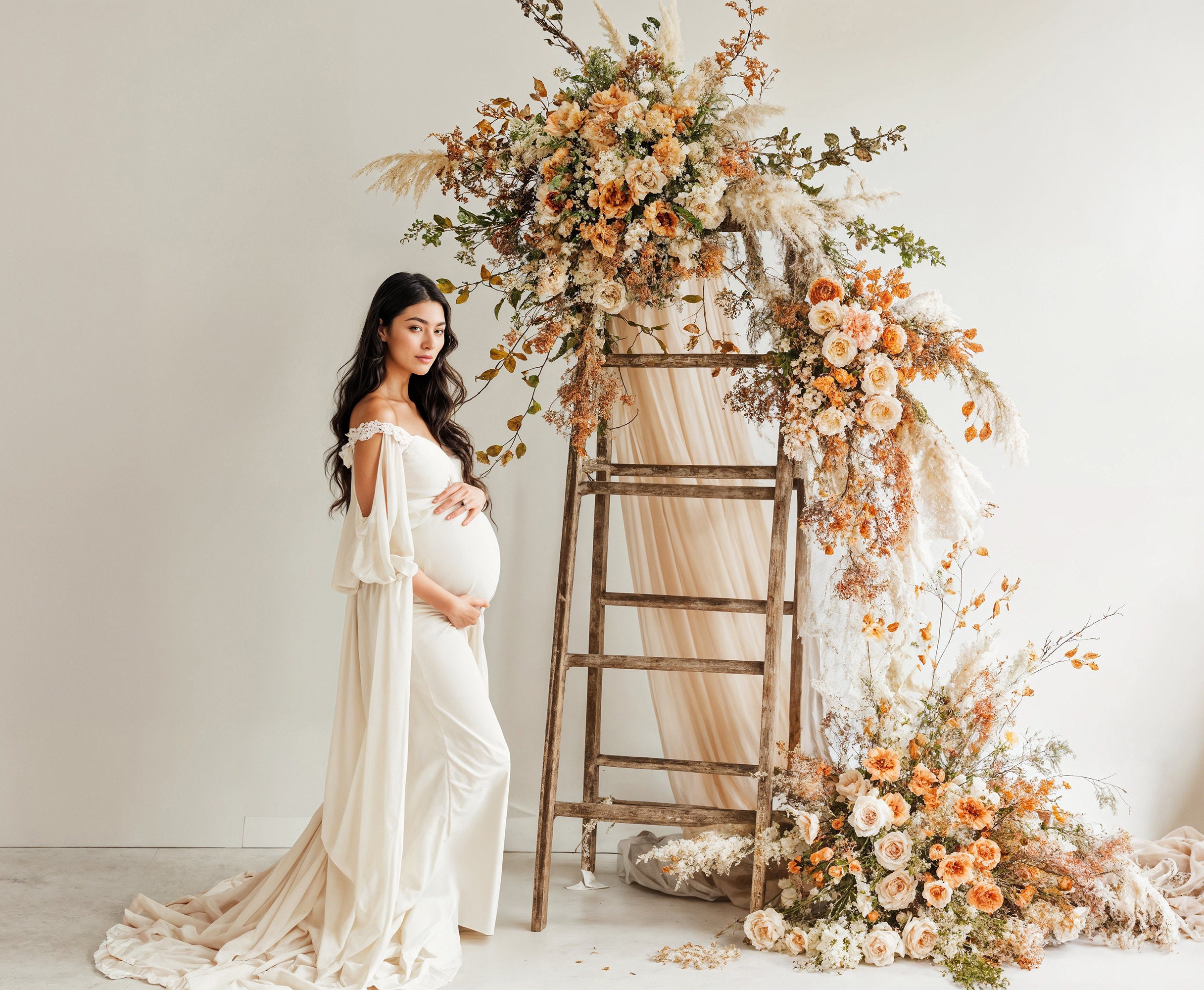 Boho Ladders Set Digital Backdrops, Maternity Backdrops, Boho Backdrops ...