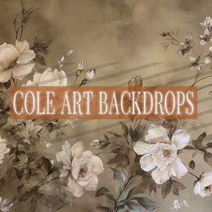 Floral Multicolor Overlays 4 Printed Backdrop, Fabric Backdrops, Printed Sweep Backdrop, Photography Backdrops