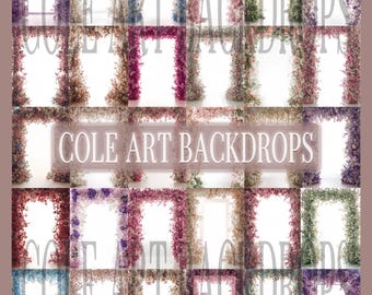 Frames met achtergrondverlichting TWEE set digitale achtergronden, zwangerschapsachtergronden, digitale achtergronden