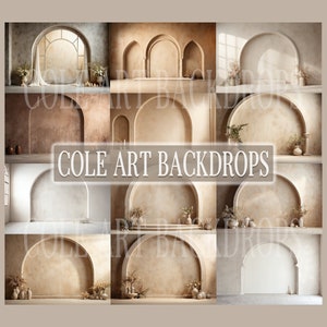 Minimal Arches Set Digital Backdrops, Maternity Backdrop Overlays, Studio Backdrop Overlays, Fine Art Textures, Digital Background