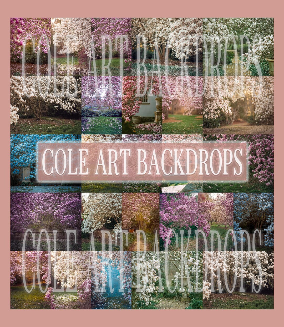 Magnolia Backdrop Magnolia Trees Set Digital Backdrops, Maternity Backdrops, Studio ...
