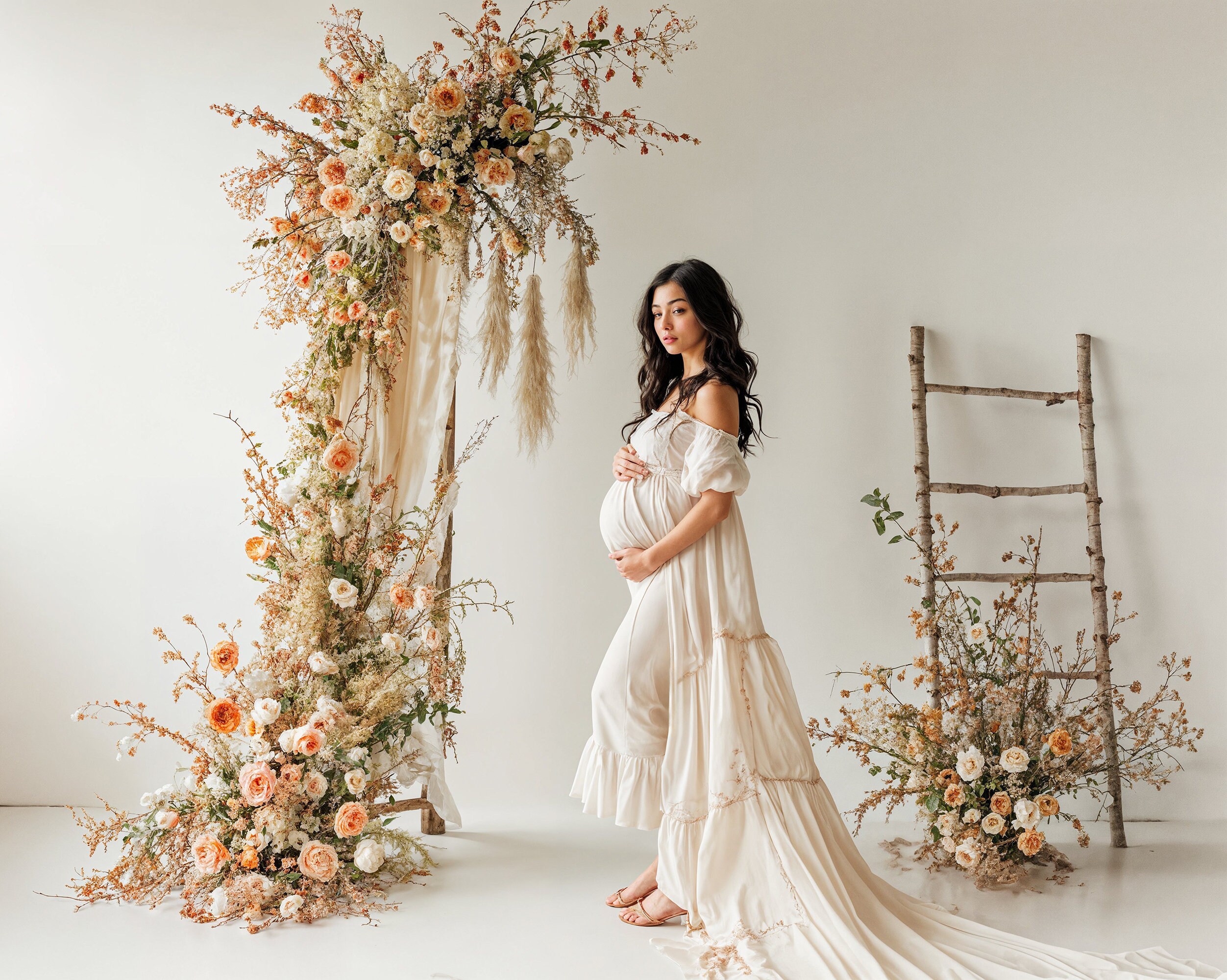 Boho Ladders Set Digital Backdrops, Maternity Backdrops, Boho Backdrops ...