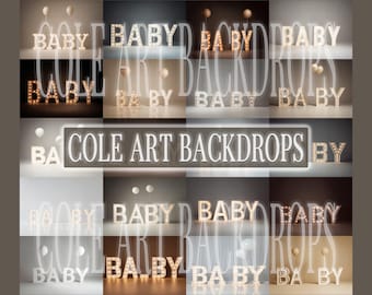 Baby Sign Neutrals set Digital Backdrops, Maternity Backdrops, Digital Backgrounds