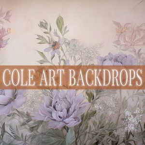 Floral Multicolor Overlays 5 Printed Backdrop, Fabric Backdrops, Printed Sweep Backdrop, Photography Backdrops