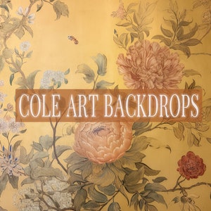 Floral Multicolor Overlays 6 Printed Backdrop, Fabric Backdrops, Printed Sweep Backdrop, Photography Backdrops