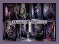 Purple Curtain Set  Art Digital Backdrops, Maternity Backdrop Overlays, Studio Backdrop Overlays, Fine Art Textures, Photoshop Overlays
