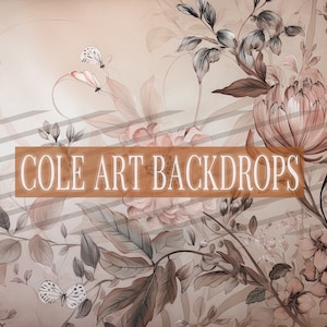Floral Multicolor Overlays 3 Printed Backdrop, Fabric Backdrops, Printed Sweep Backdrop, Photography Backdrops