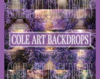 Lilac Bridges set Digital Backdrops, Maternity Backdrops, Boho Backdrops, Digital Backgrounds