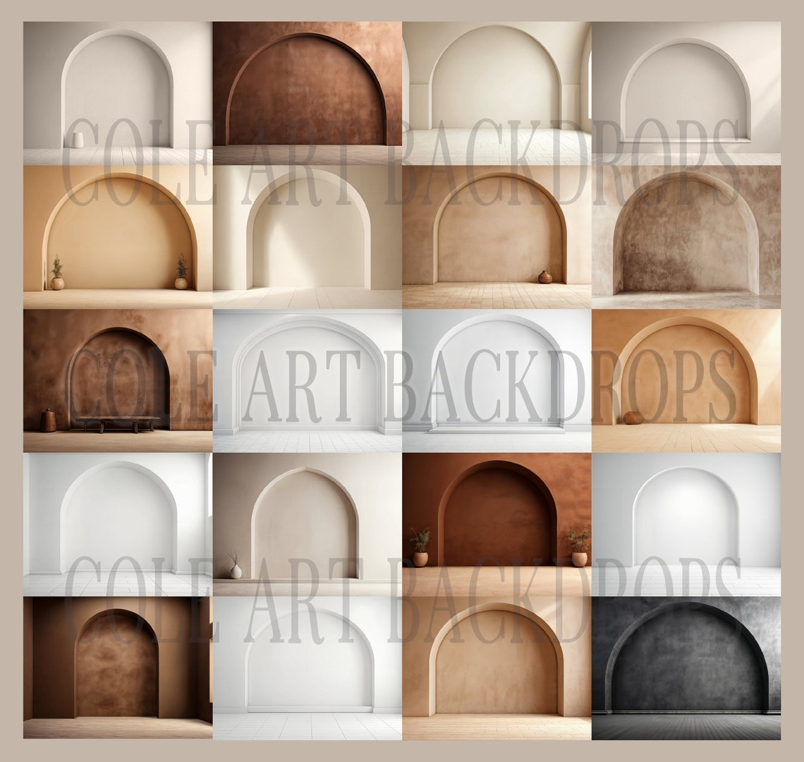 Minimal Arches TWO Set Digital Backdrops, Maternity Backdrop Overlays ...