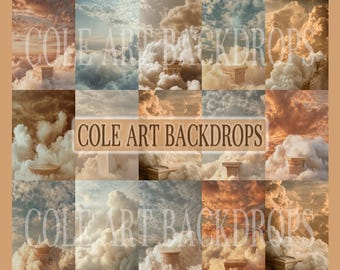 Goddess of Clouds set Digital Backdrops, Maternity Backdrops, Digital Backgrounds