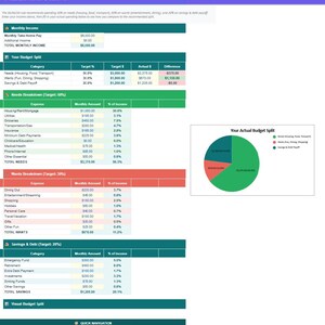 Budget Planner Google Sheets | Monthly Budget Spreadsheet | Financial Planner | Island Vibes | Debt Tracker | 50/30/20 image 5
