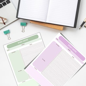 Cornell Notes Printable, Study Notes, Cornell Method, Student Planner ...