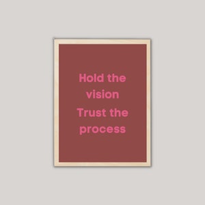 Trust the Process Print: Minimalist Black and White Wall Art (Digital Download)