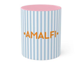 Amalfi Coast Coffee Mug, Positano Italy, 11oz Ceramic