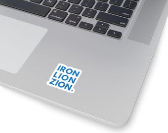 Iron Lion Zion Sticker - Glossy Vinyl Decal (3&quot;x3&quot;)