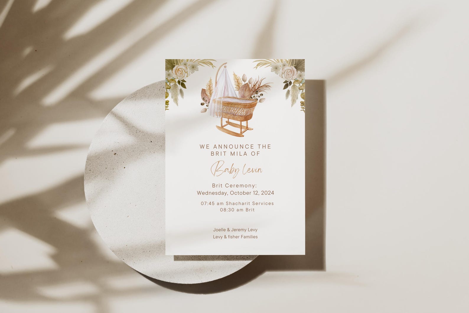 Editable Brit Milah Invitation Template: Jewish Bris Ceremony (digital ...