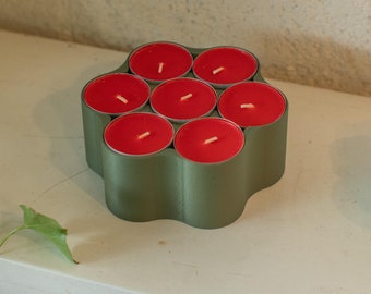 Elegant Tealight Candle Storage - 3D Printed Decorative Tealight Organizer (2x)
