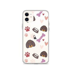 Dachshund Pattern iPhone Case