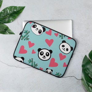 Panda Faces Laptop Sleeve