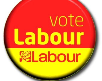 Vote Labour Party Political General Election 2024 Button Badge