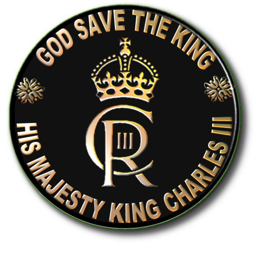 God Save the King King Charles III New Cypher Monogram Etsy
