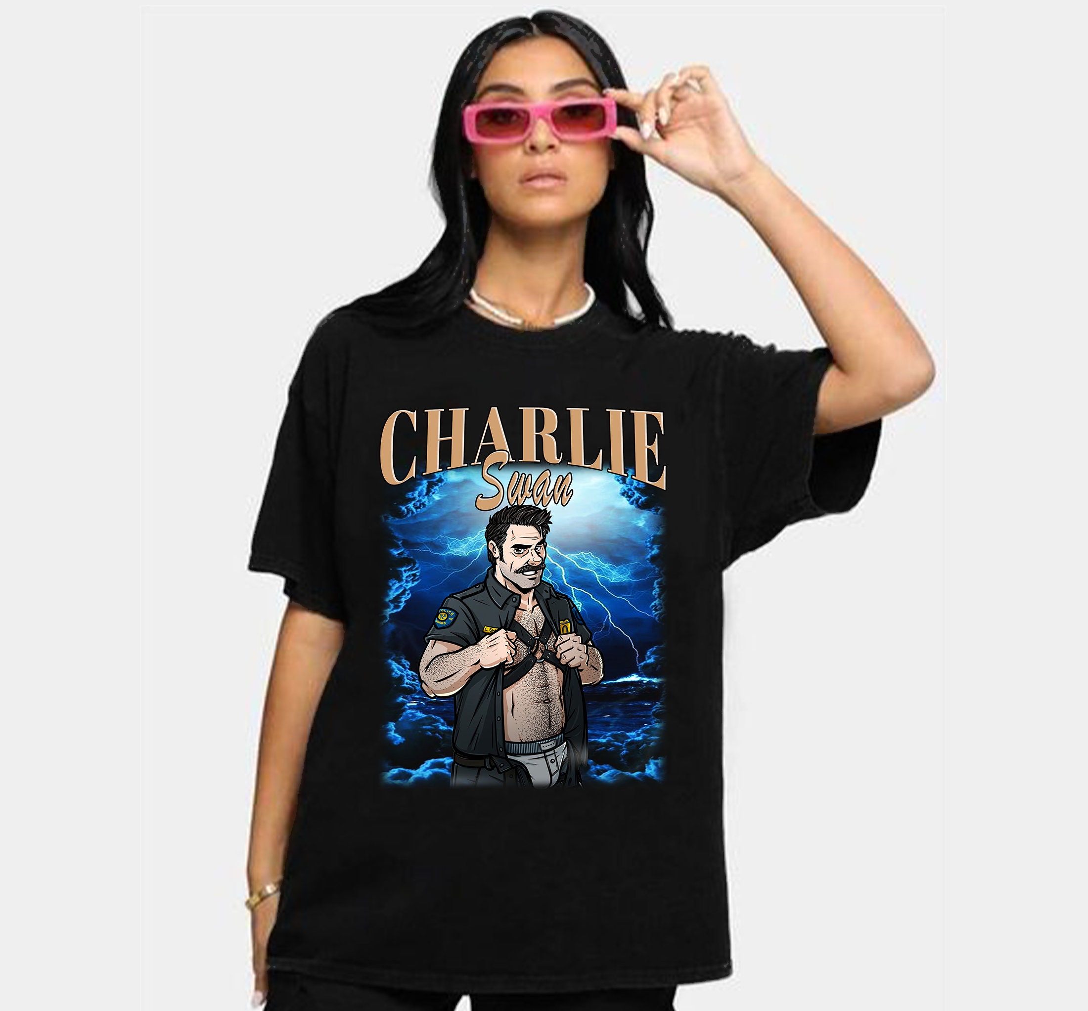 Vintage Charlie Swan Vintage 90's shirt, Billy Burke Fan Made Tee Shirt