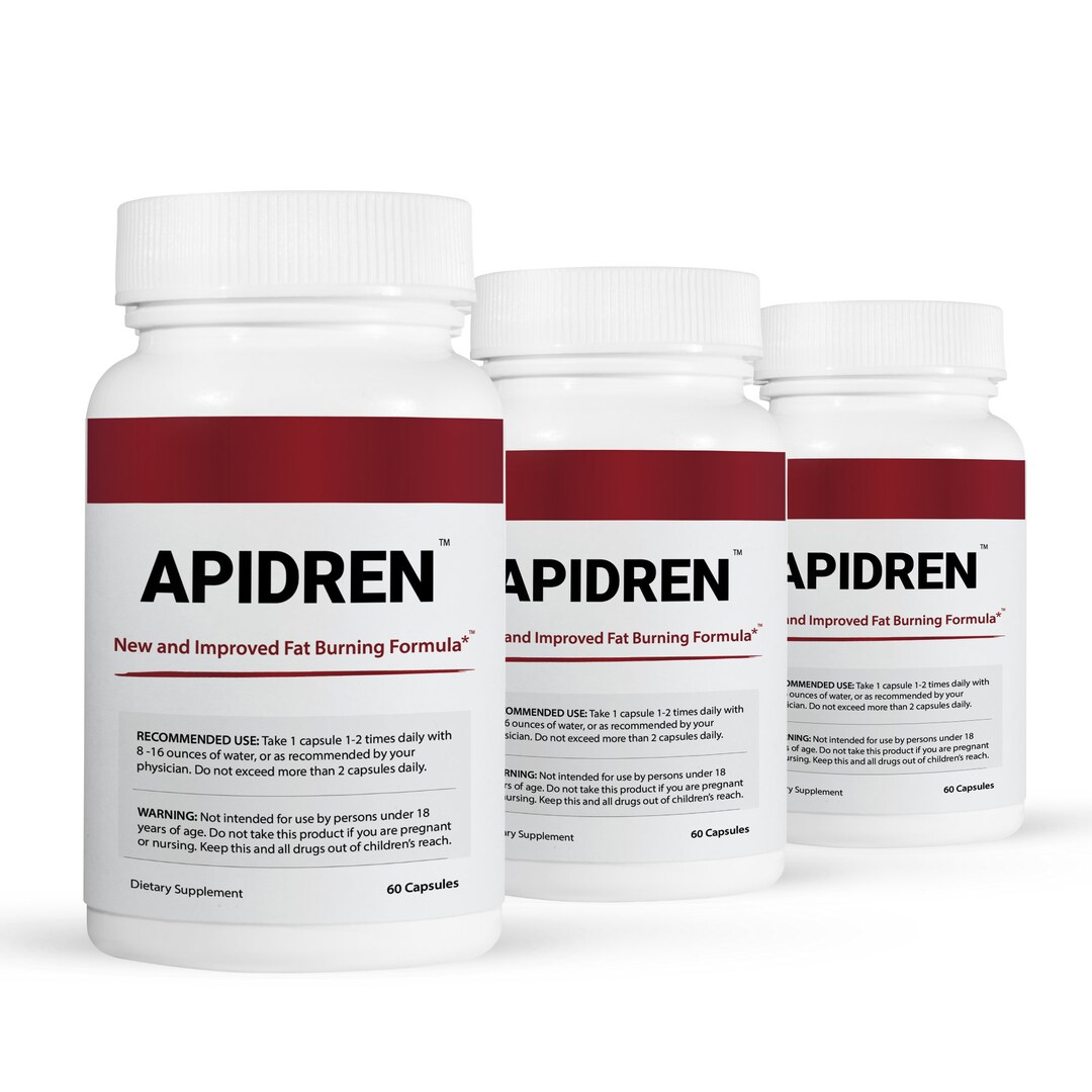 3 Pack Apidren Extra Strength Thermogenic Support Formula60 Etsy