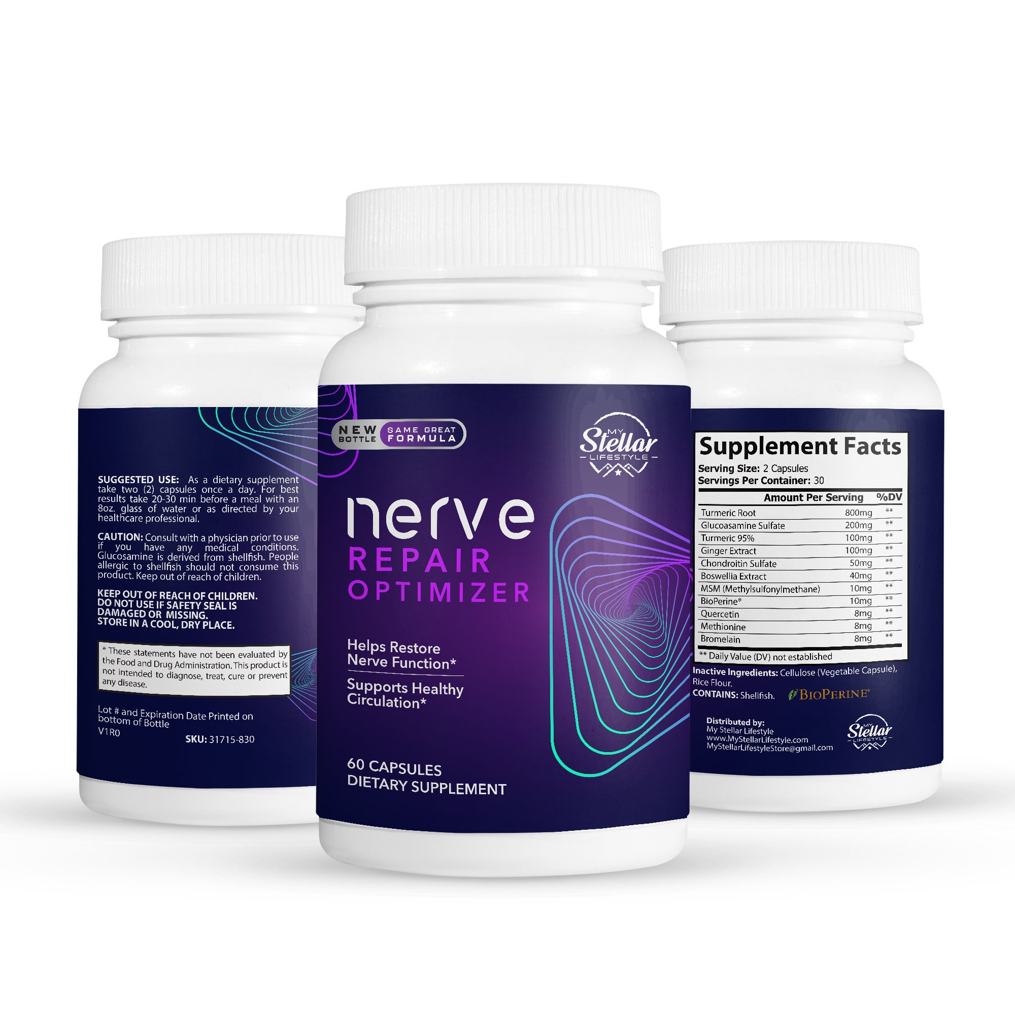 Nerve Repair Optimizer60 Capsules Etsy