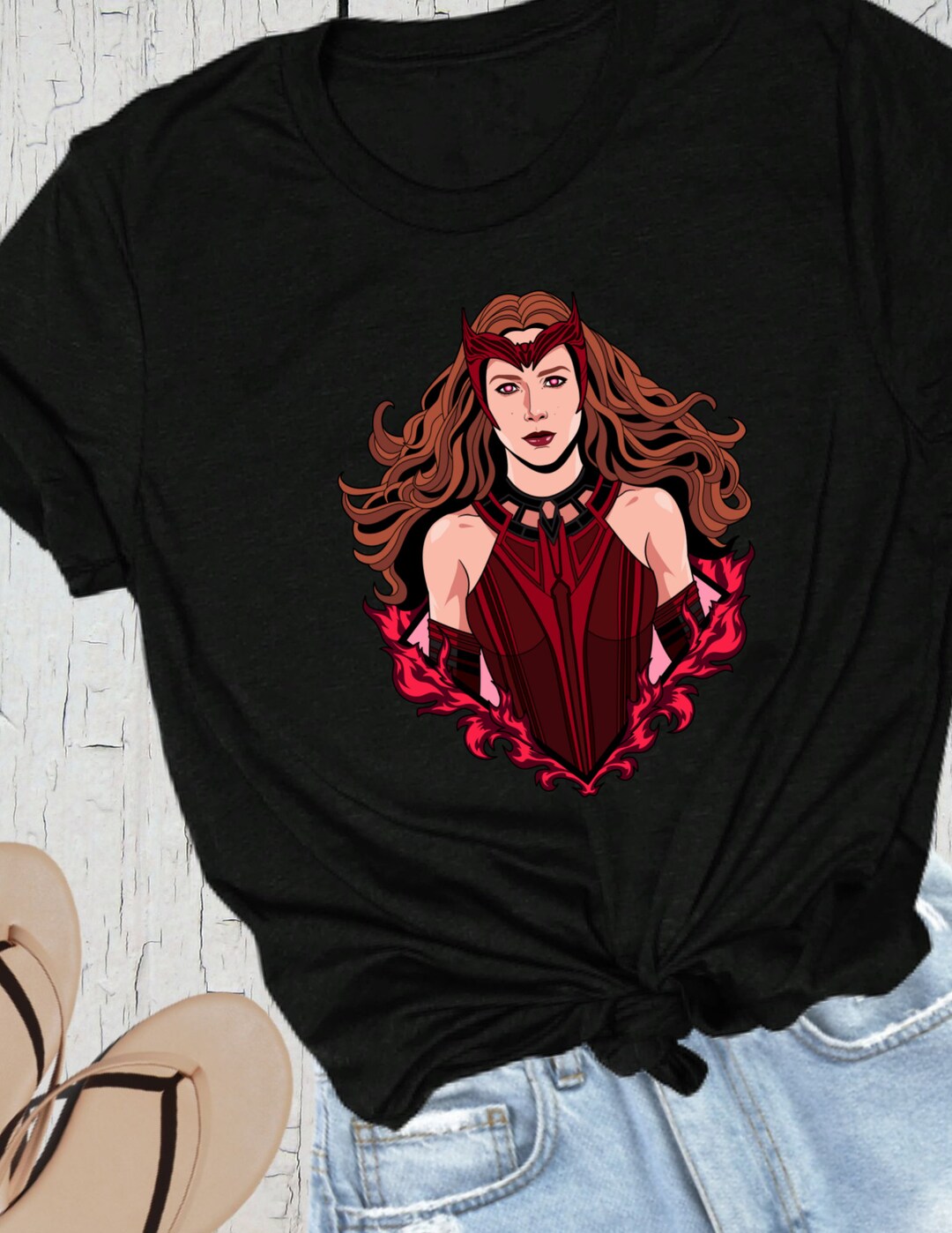 Scarlet Witch Wanda Maximoff Wandavision Avengers Multiverse - Etsy