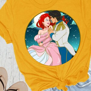 Ariel and Eric Wedding Moonlight Unisex Shirt