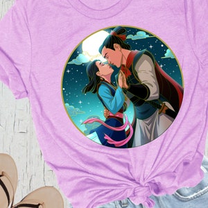 Mulan and Shang Moonlight Unisex Shirt