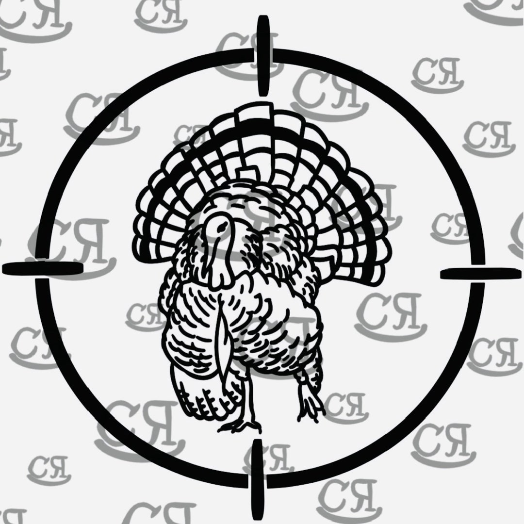 Turkey Target Digital Download, Svg, Png, Jpeg, Hunting Designs, Gift