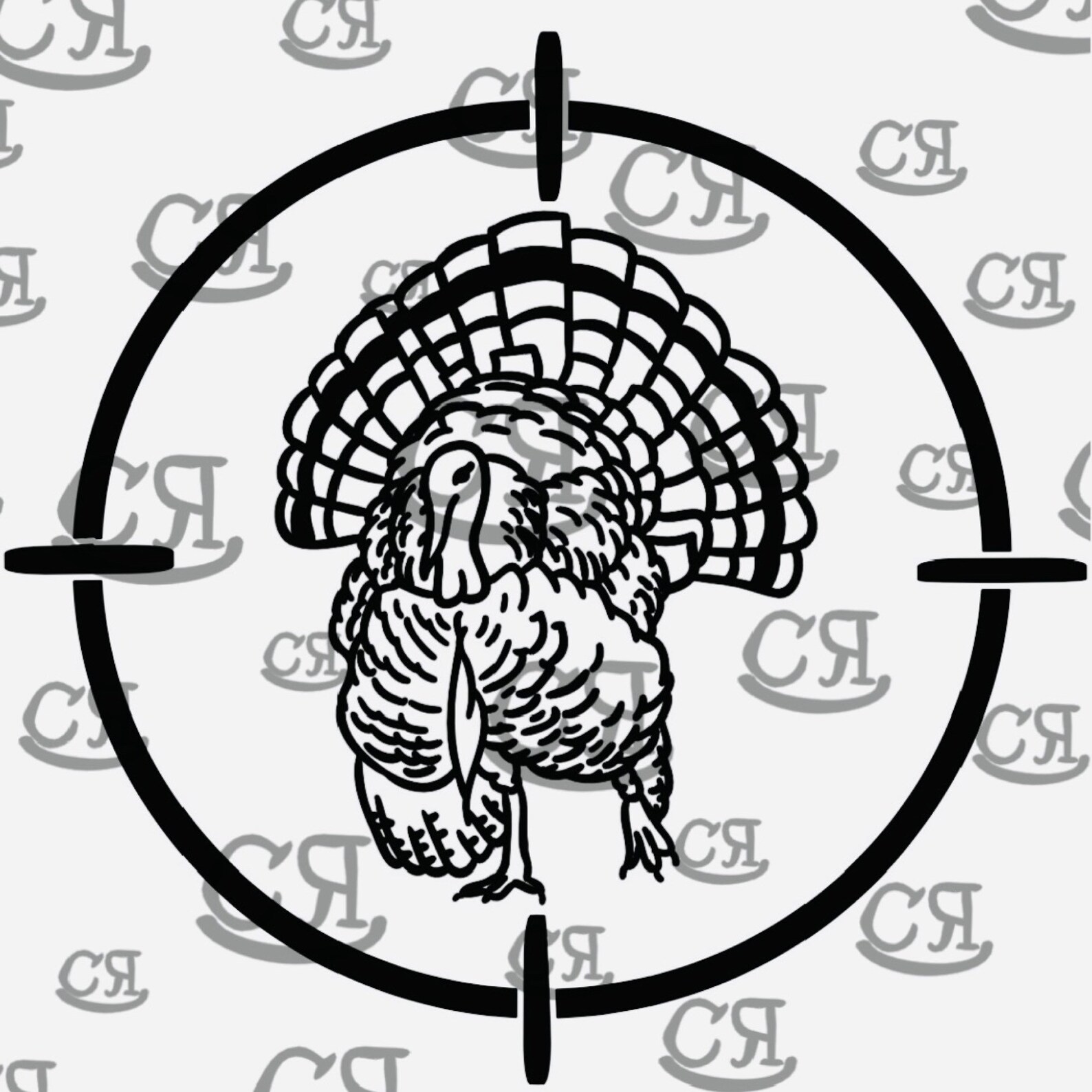 Turkey Target Digital Download, Svg, Png, Jpeg, Hunting Designs, Gift