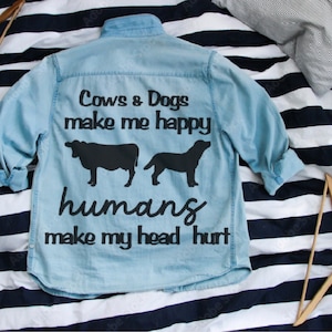 Dogs Make Me Happy Humans Make My Head Hurt SVG PNG Funny Dog